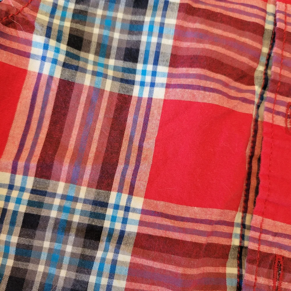 Boys Button Front Red Plaid Shirt Children's Place 2t